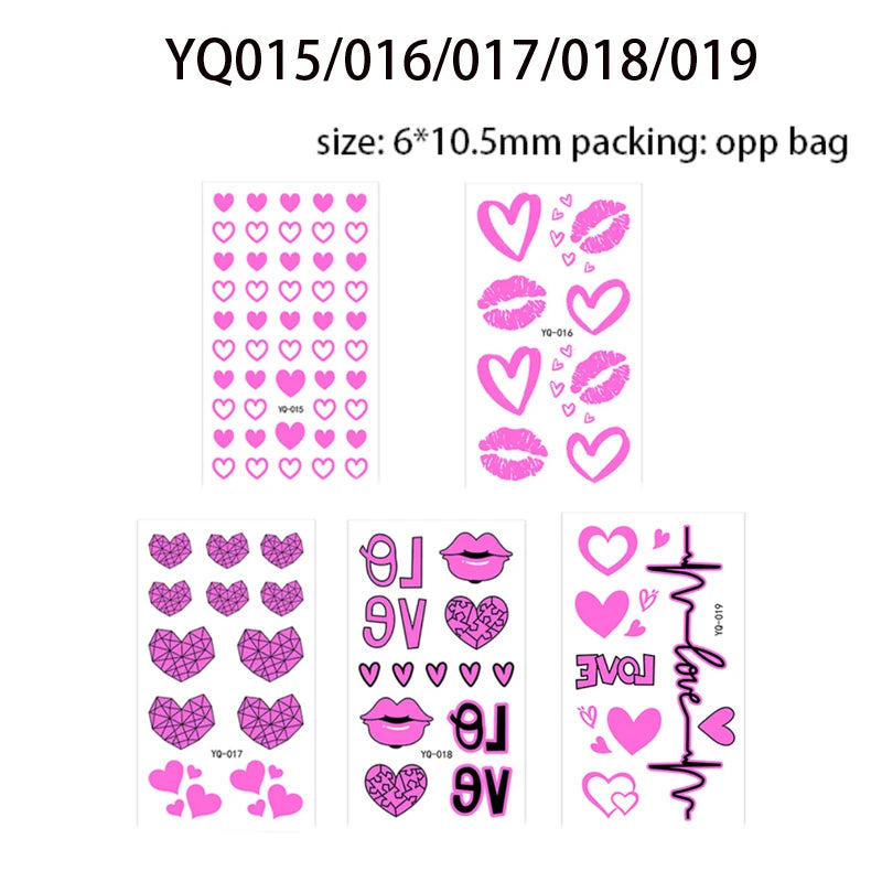 Luminous waterproof tattoos