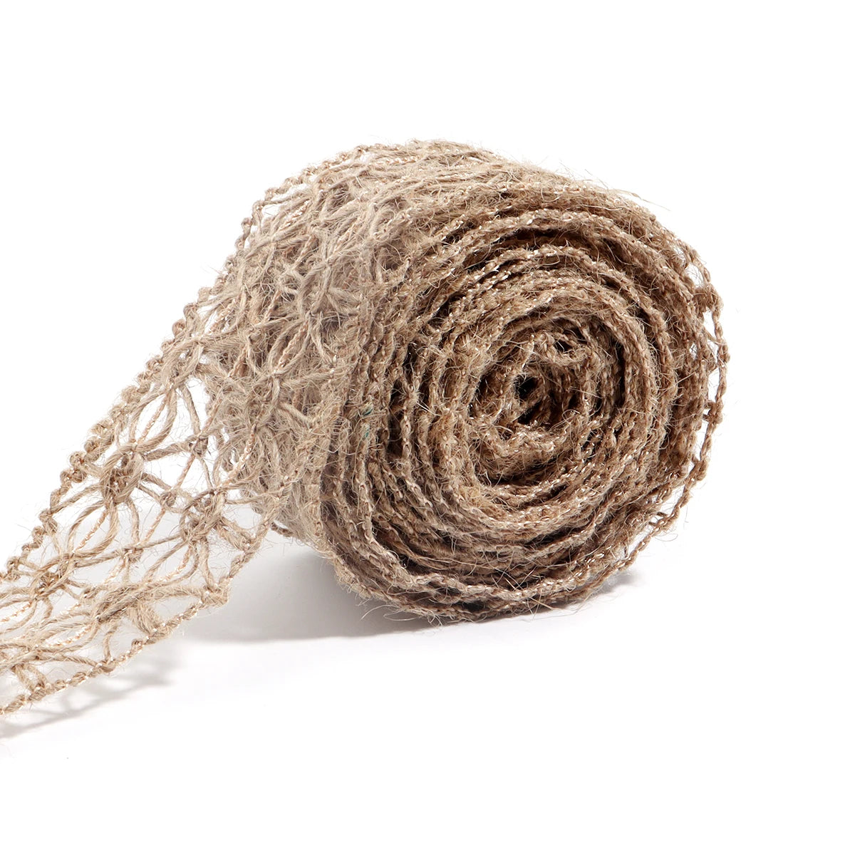 Macrame fabric ribbon linen 5/10Meters