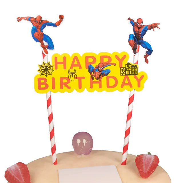 Spider-Man candles 0-9