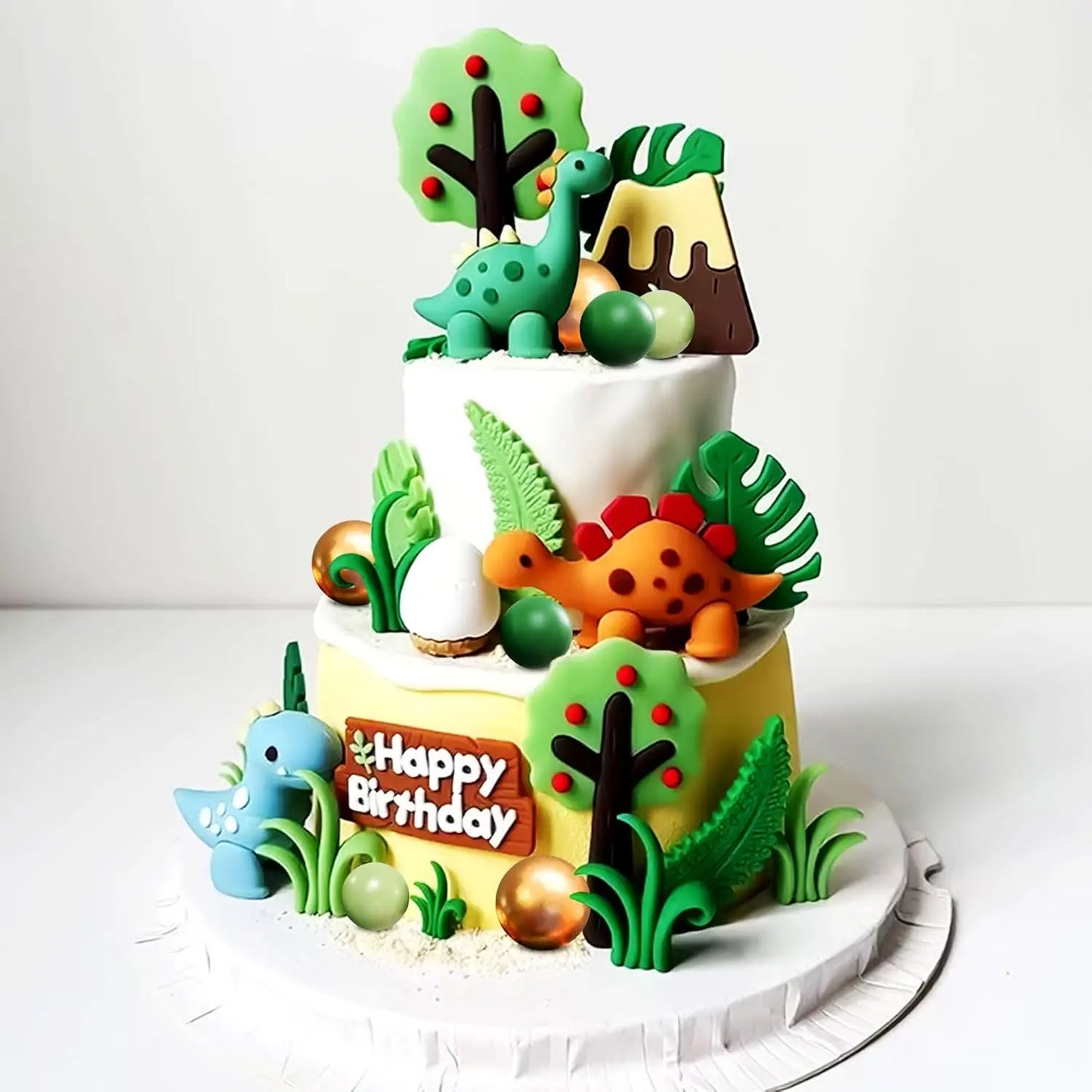 Dinosaur cake topper decorations
