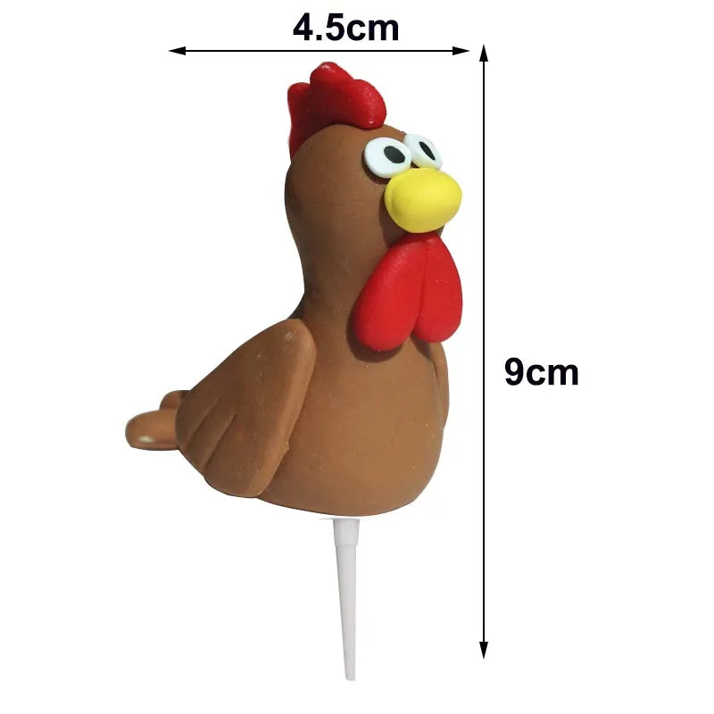 Farm animal party cake decoration 1pcs