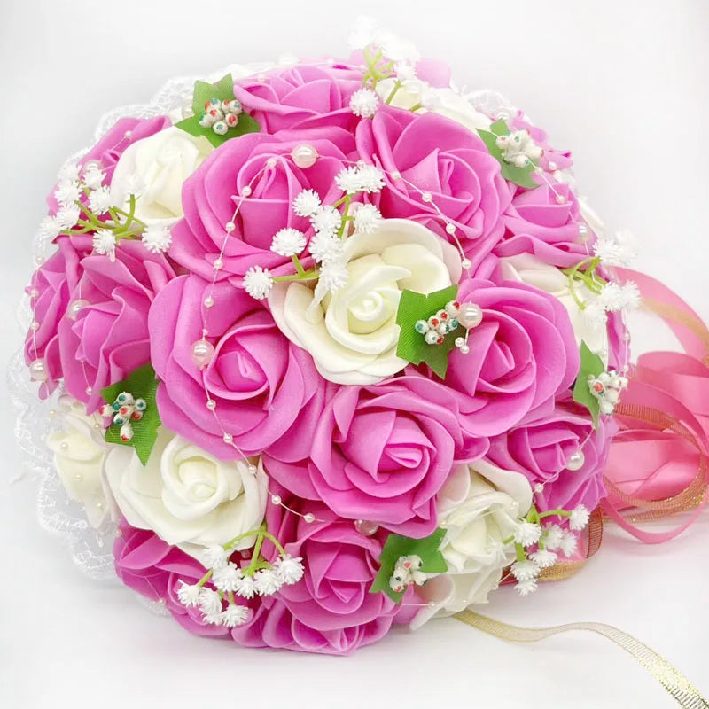 Burgundy wedding bouquet