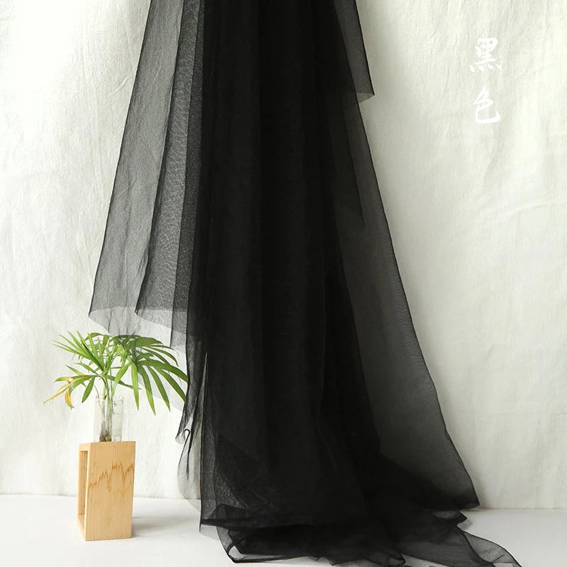 Green soft mesh fabric for decoration