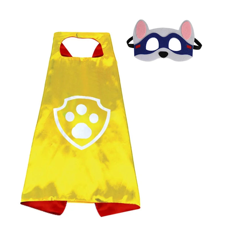Paw Patrol Mask Cloak Cape Cosplay