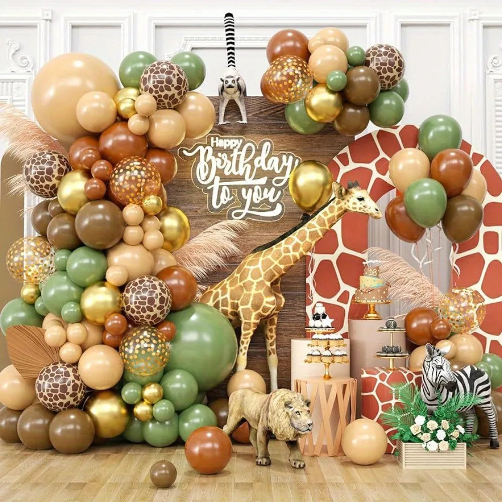 Jungle balloon garland 116 PCS decorations