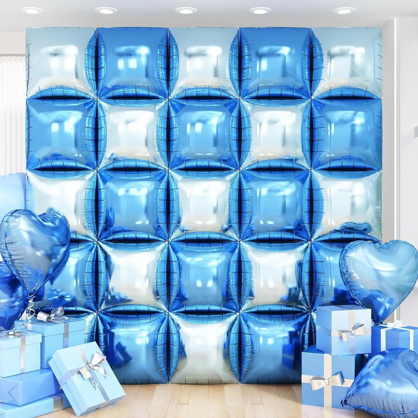 Wall square double-sided balloons 50 pieces