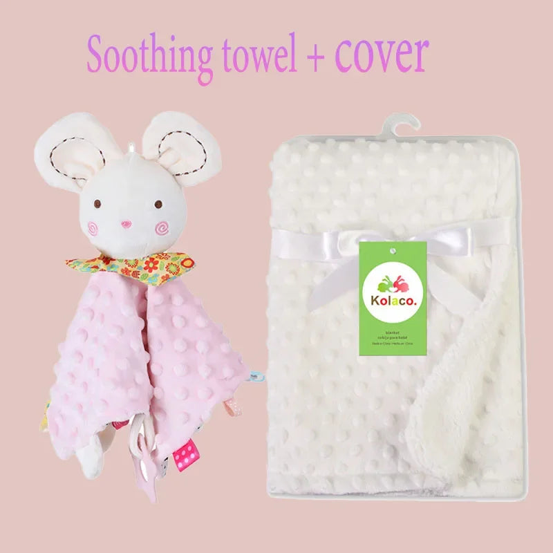 Personalized name baby blankets , stroller , sleeping dolls