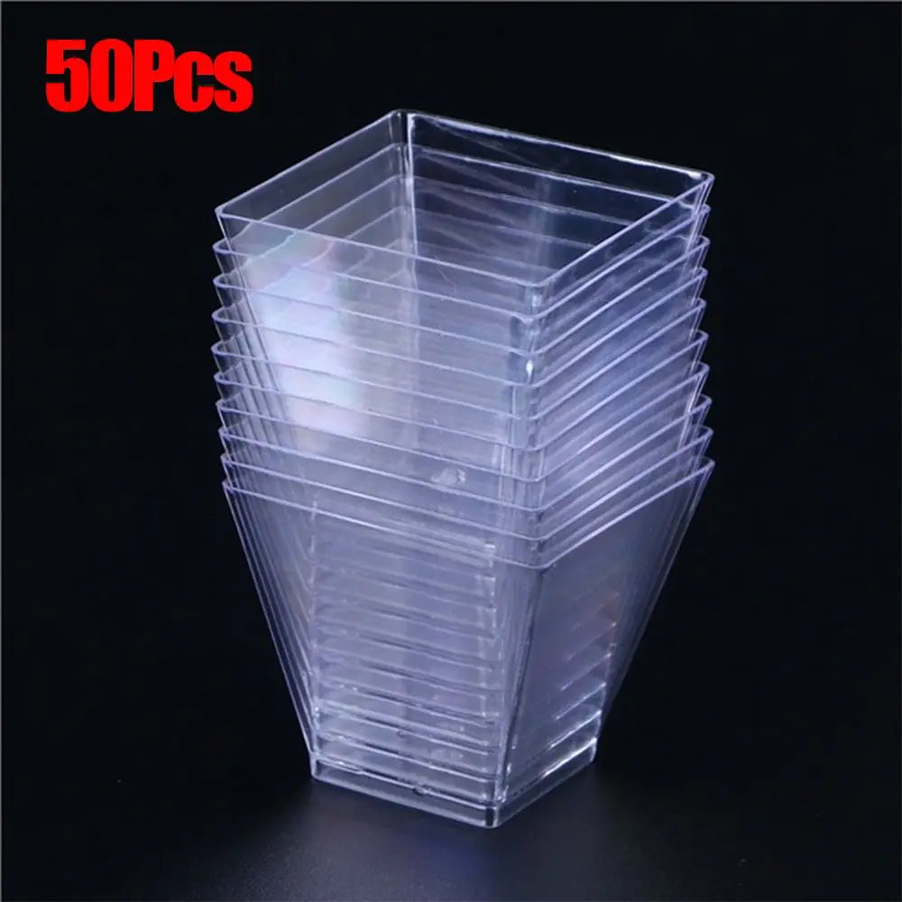 Plastic dessert cup 10/30/50pcs 50/60/90ML
