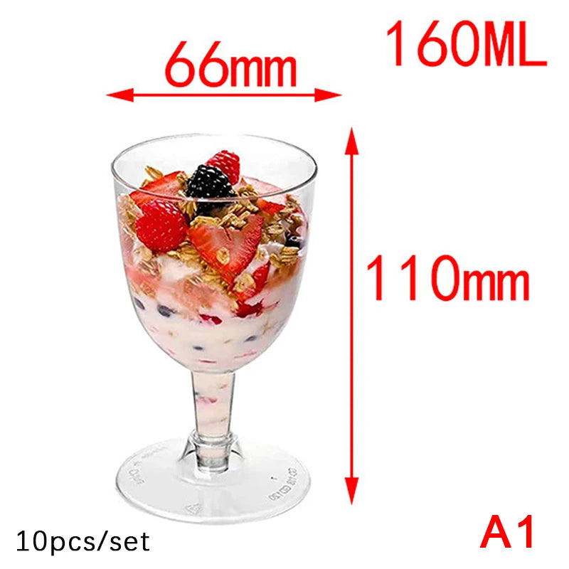 Mini disposable plastic cups 5/10pc