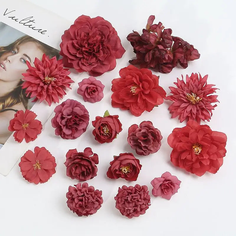 Rose set Peony for bouquets and decorations