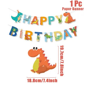 Dinosaur disposable tablecloth party decoration