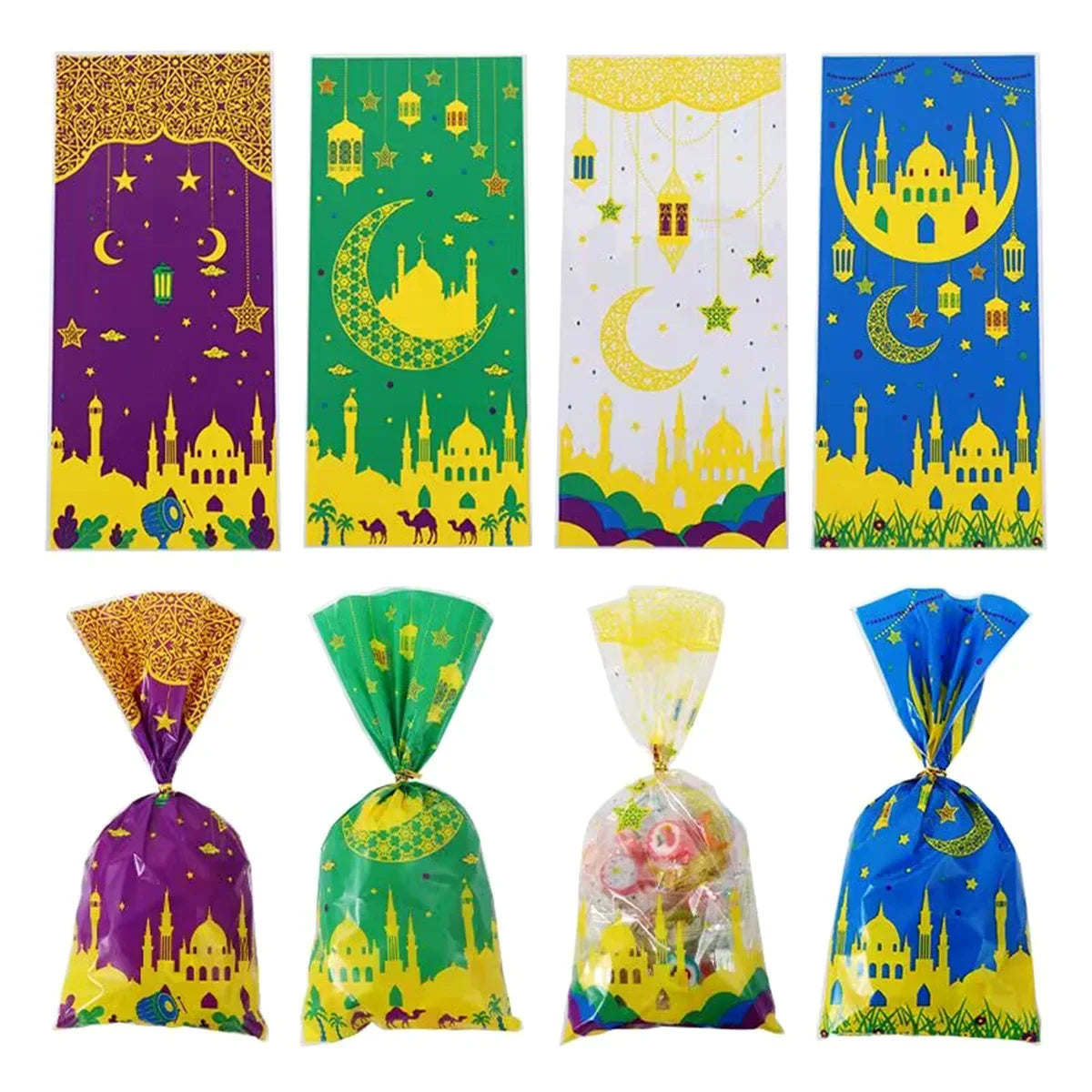 Eid Mubarak Candy Bags 10/25/50pcs