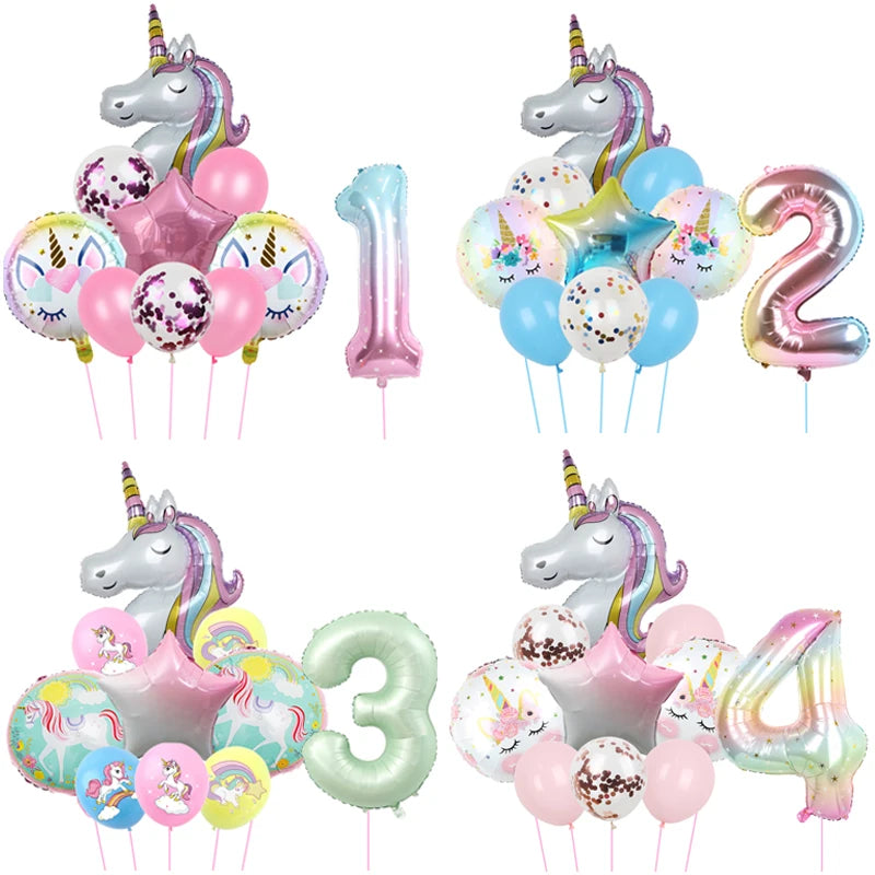 1Set Unicorn theme balloon 32inch