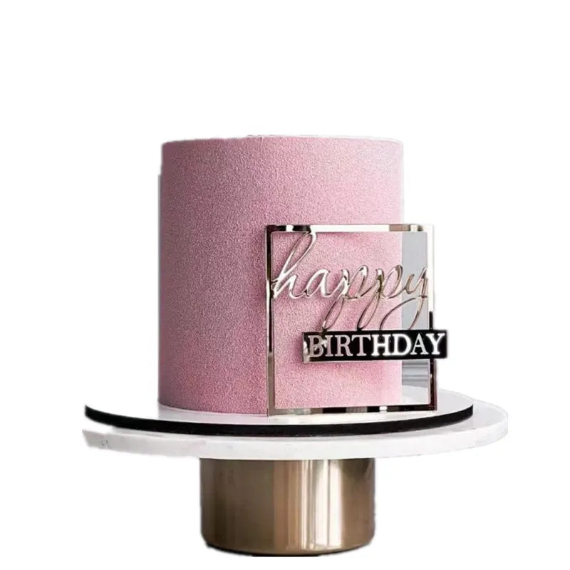 Rose,Gold simple style cake,dessert Decoration