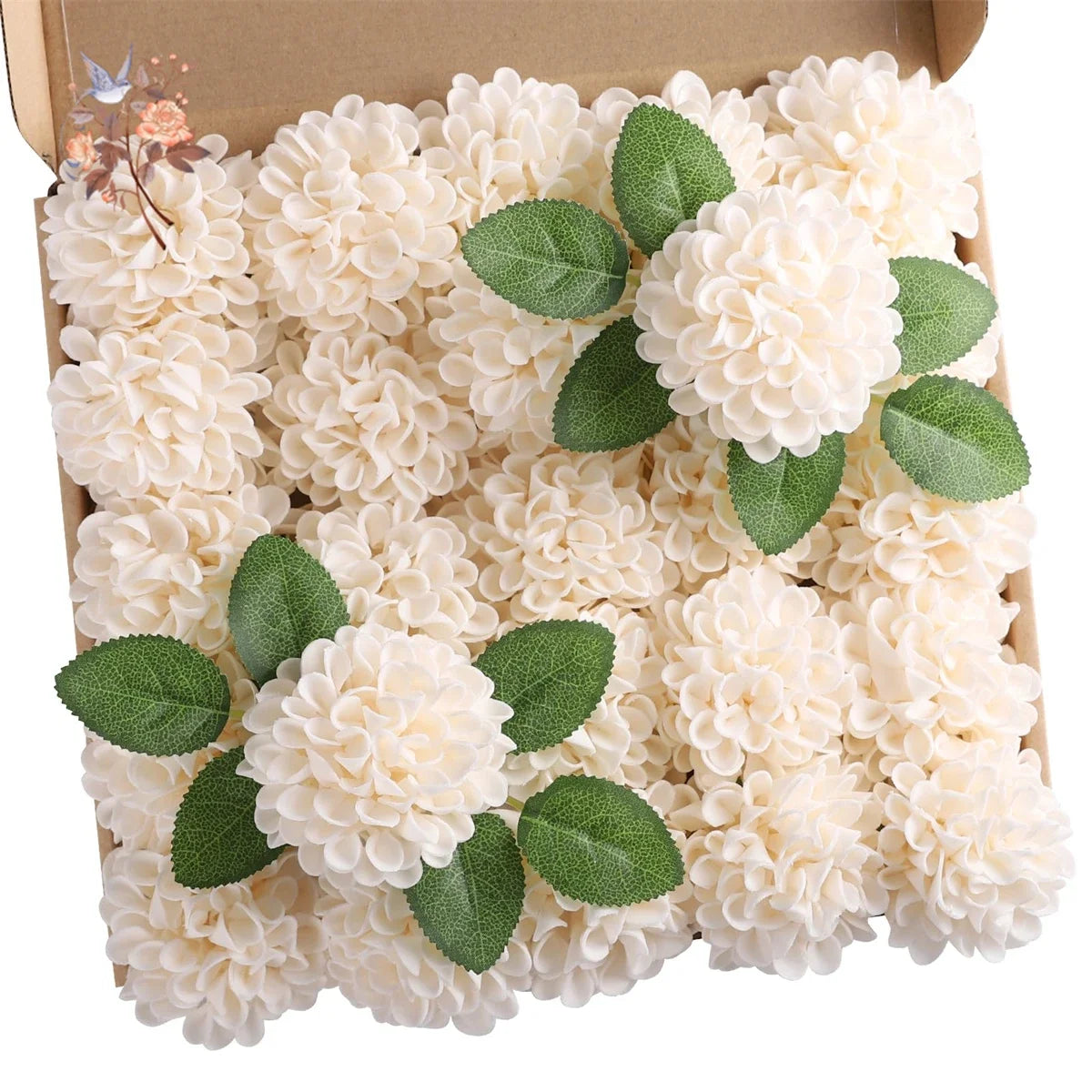 Dahlia Daisy flowers with stem 25Pcs for decoration
