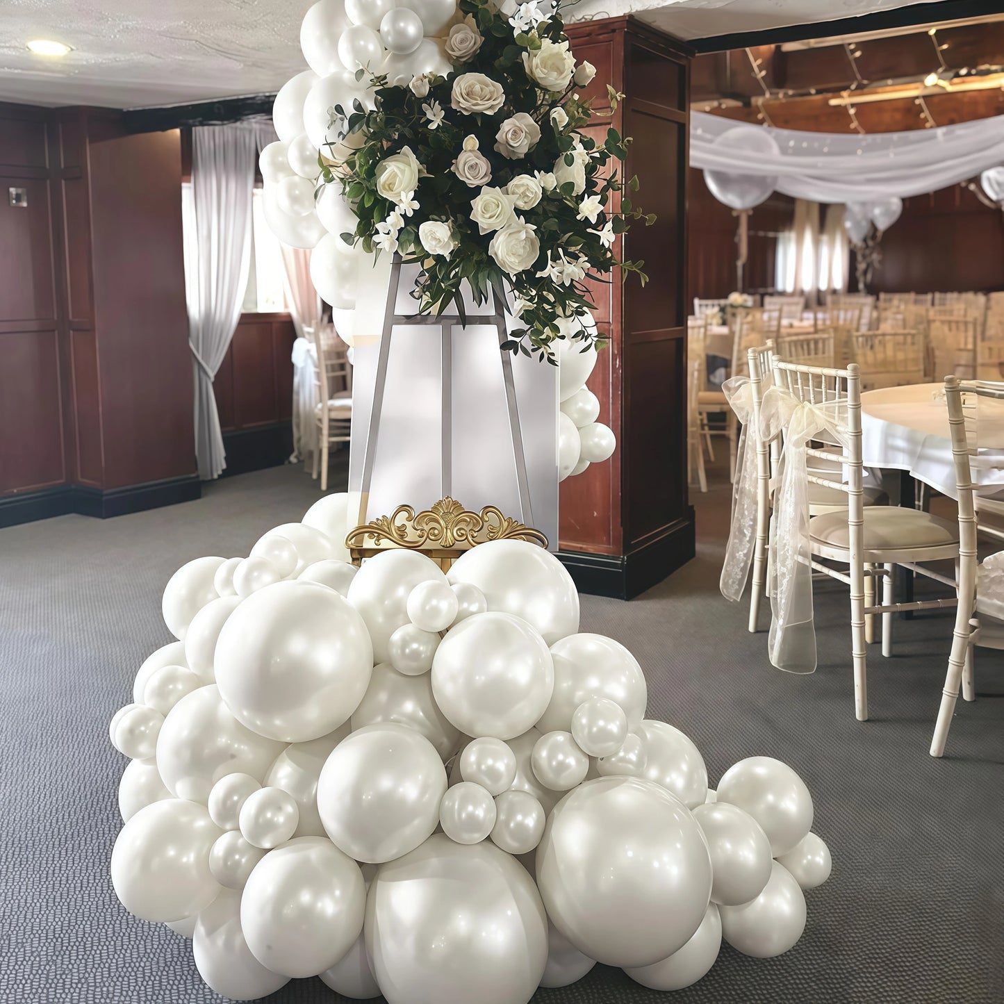 Pearl white,balloon arch Kit