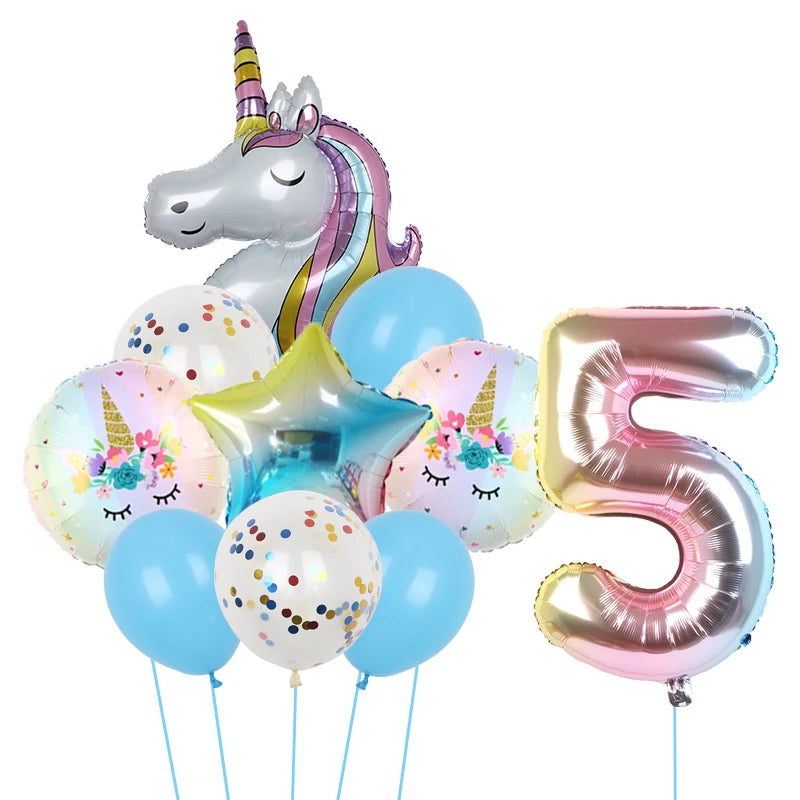 1Set Unicorn theme balloon 32inch