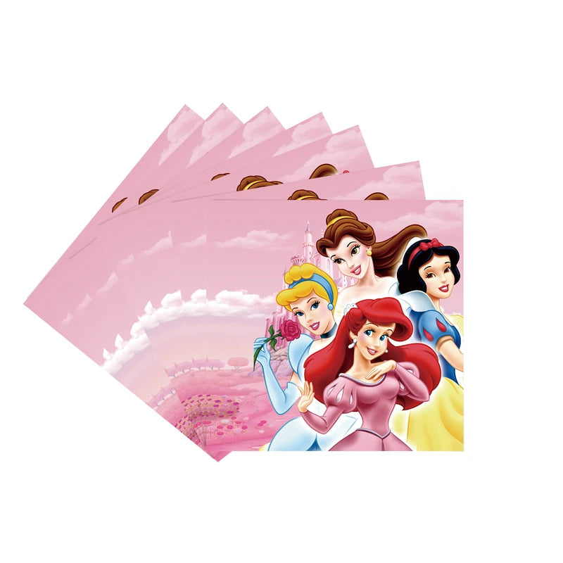 Princess Party Tableware Set – Plates, Cups & Napkins
