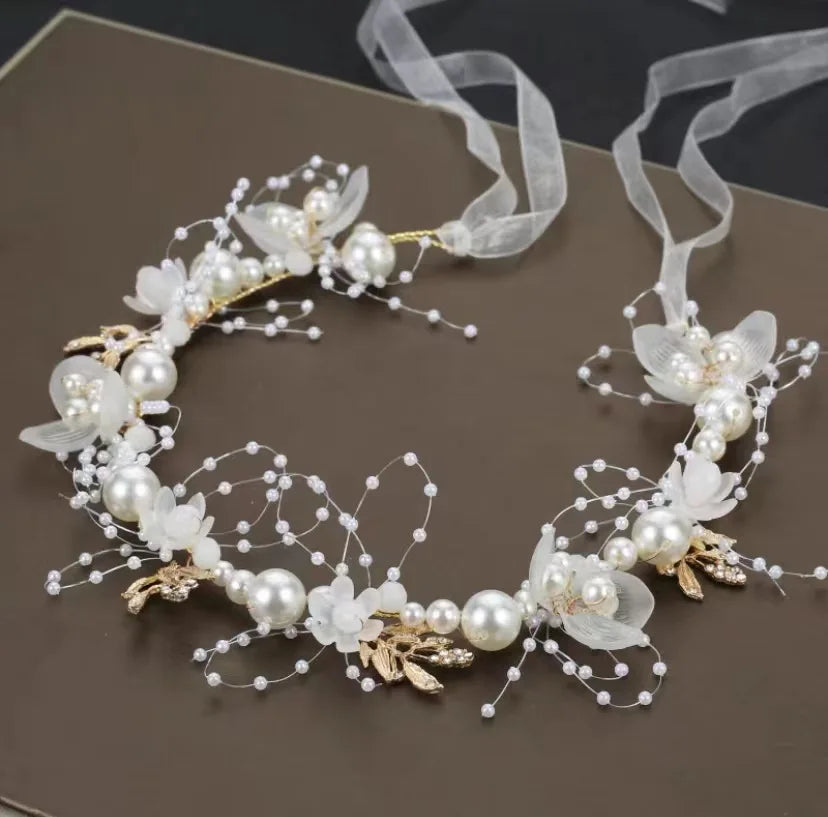 ELsa Flower Crystal Head Diadem