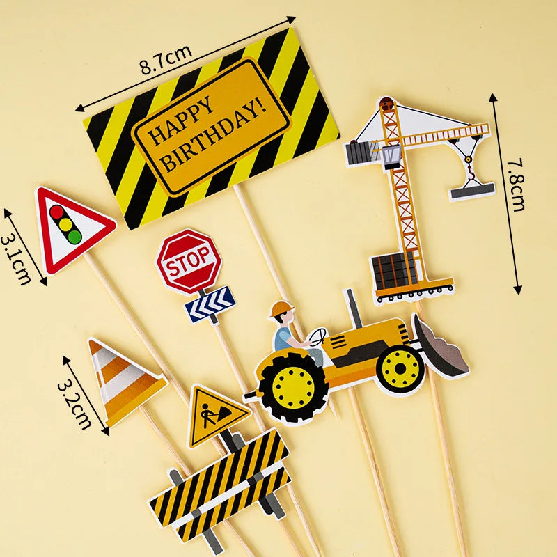 Engineering-vehicles for cake decoration