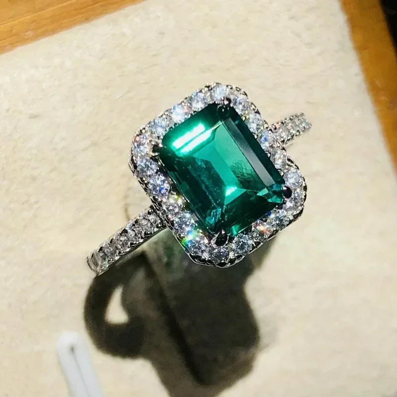Zaitina green Zirconia crystal ring