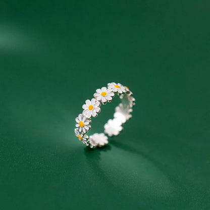 Jasamine flowers ring for women Korean style