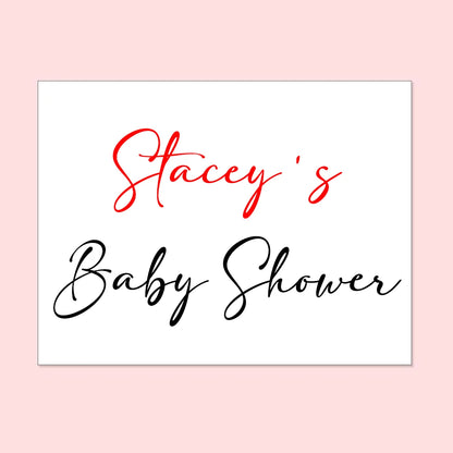 Baby Shower custom stickers for balloons