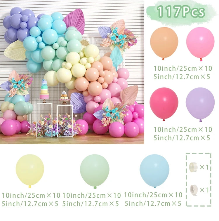 Macaron balloons  arch kit