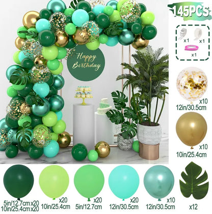 Jungle Green alloons Arch Kit