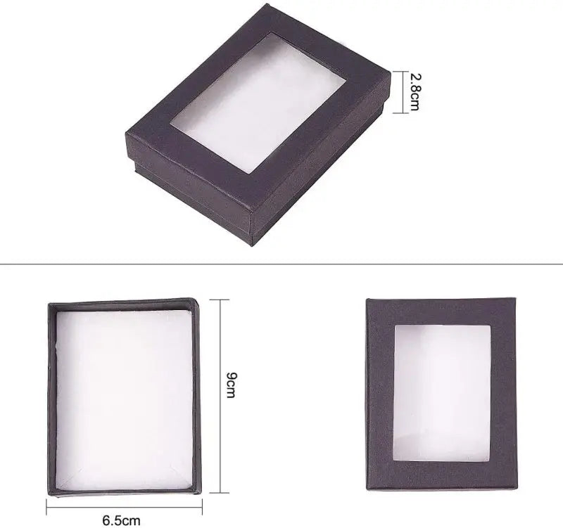 24 Pcs Jewelry Boxes 3.54× 3.54 x 1.18