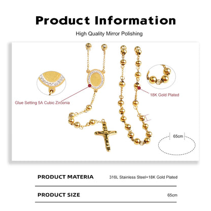 Rosary of the Virgin Mary necklace
