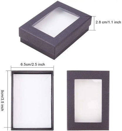 24 Pcs Jewelry Boxes 3.54× 3.54 x 1.18