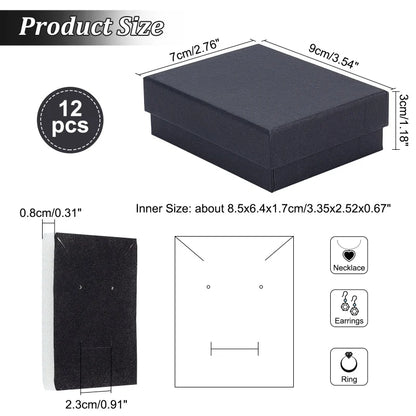 24 Pcs Jewelry Boxes 3.54× 3.54 x 1.18