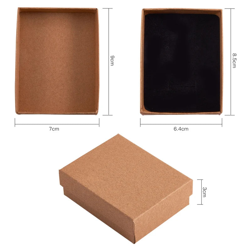 24 Pcs Jewelry Boxes 3.54× 3.54 x 1.18