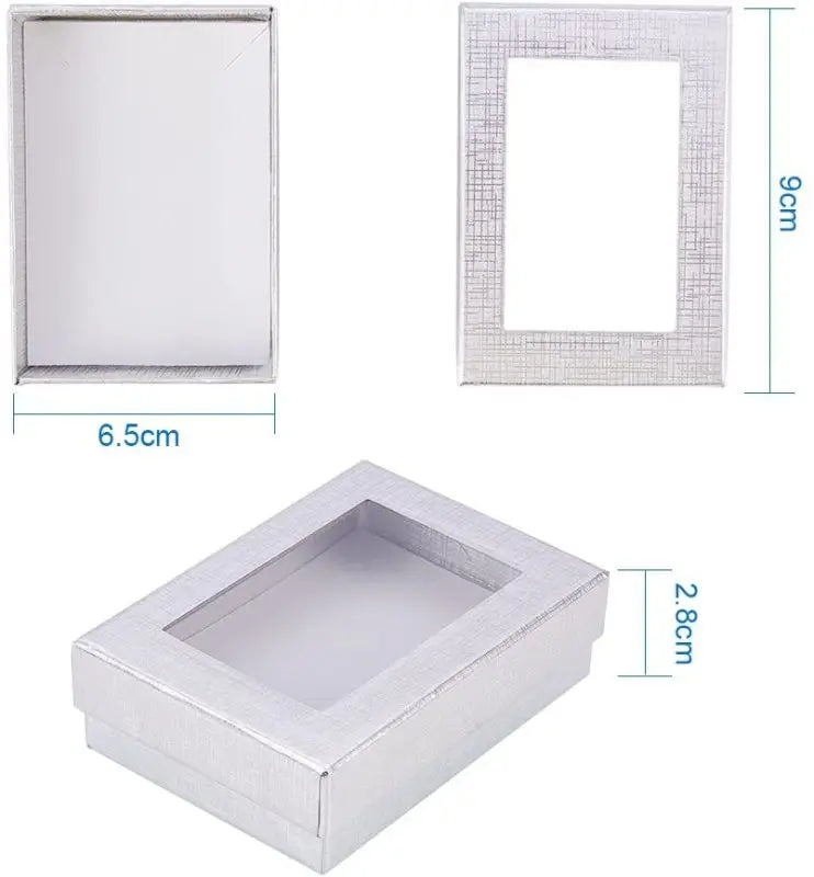 24 Pcs Jewelry Boxes 3.54× 3.54 x 1.18