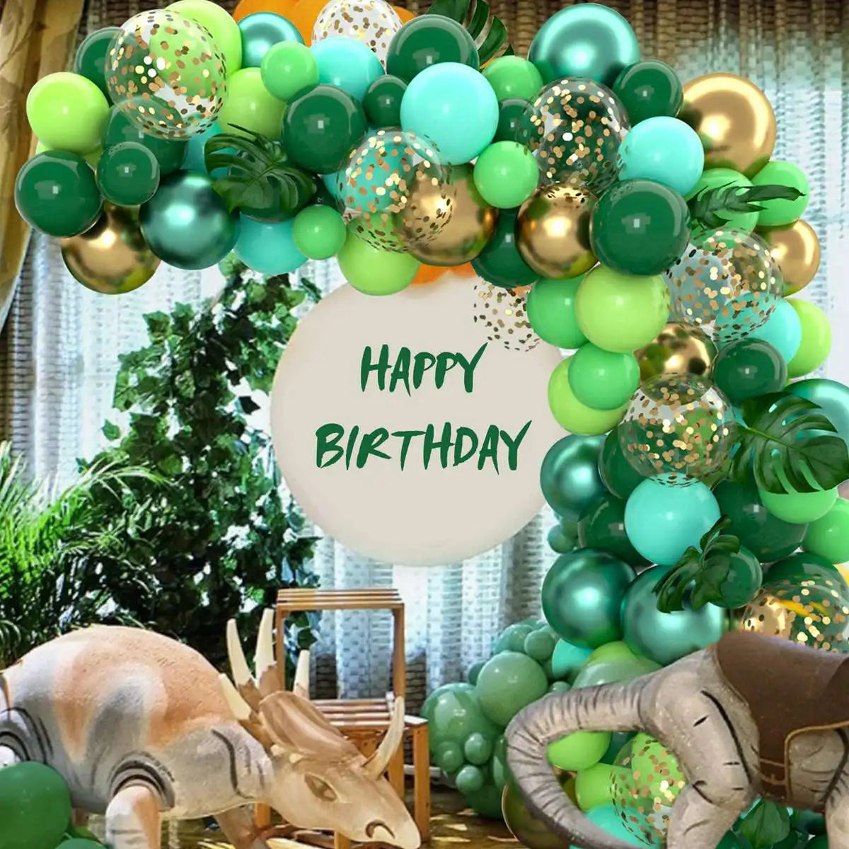 Jungle Green alloons Arch Kit