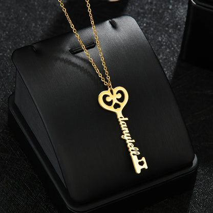 Custom name necklaces personalized heart butterfly