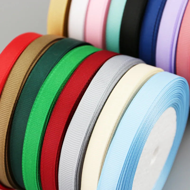 Grosgrain fabric ribbon gift wrap (25 yards/roll) 10mm