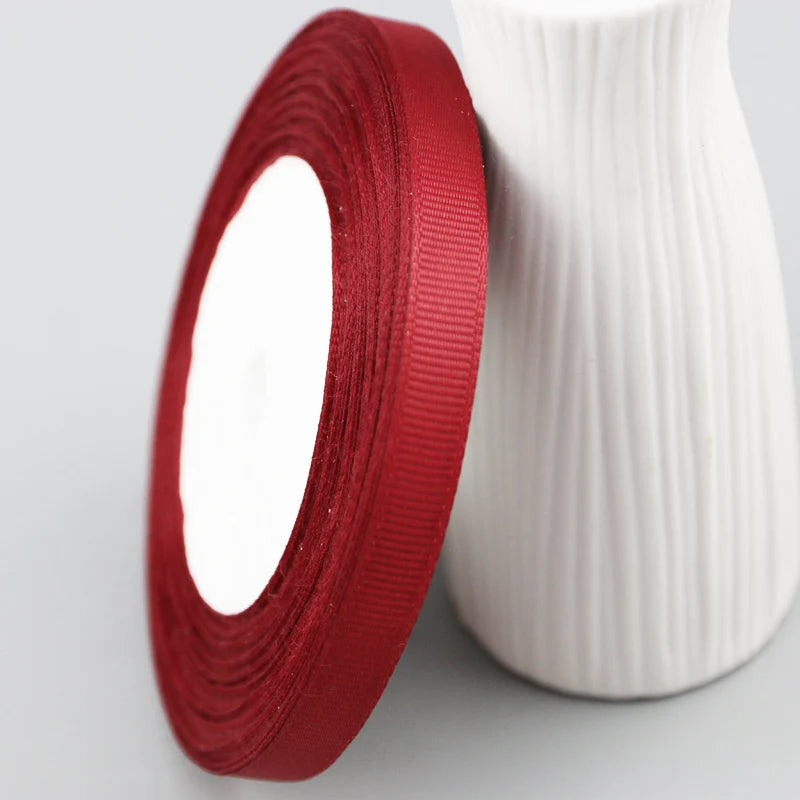 Grosgrain fabric ribbon gift wrap (25 yards/roll) 10mm