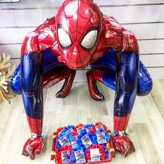 3D Superhero Foil Balloons – Spiderman & Iron Man