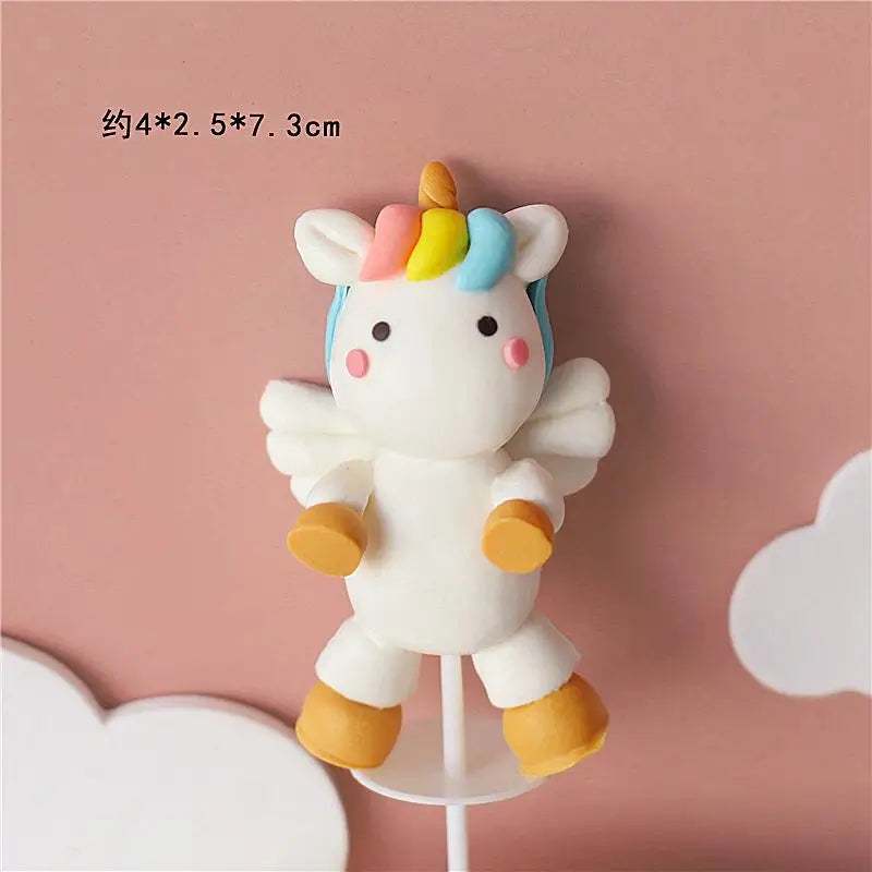 Unicorn cake topper decor