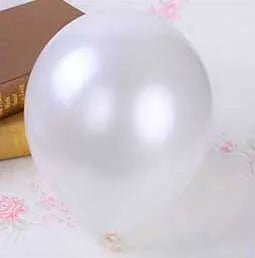 30–100PCS Pearl Balloons – White, Pink, Blue, Silver, Purple