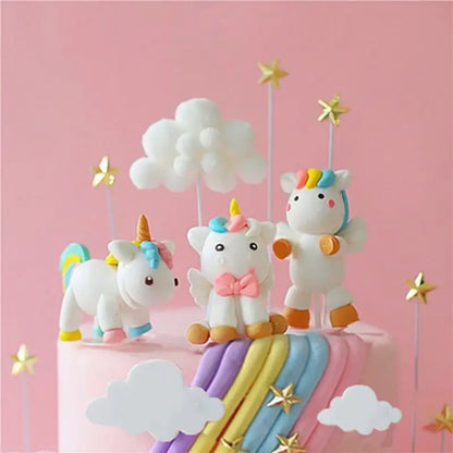 Unicorn cake topper decor