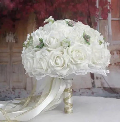 Burgundy wedding bouquet