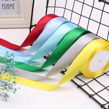 25Yards/Roll Grosgrain Satin ribbons  wide6mm-50mm