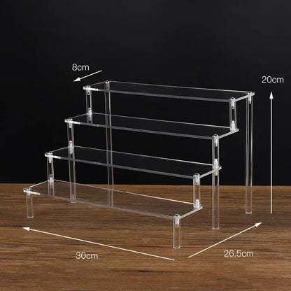 1-5 Tier Clear Acrylic Display Stand