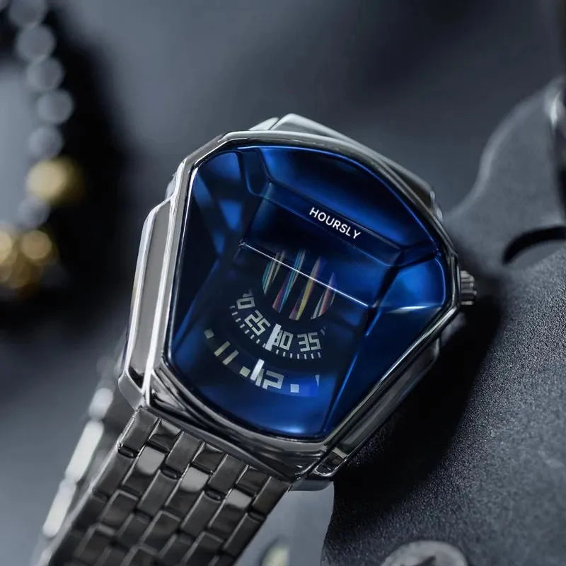 Hoursly brand technology fashion Quartz luxury watch for men