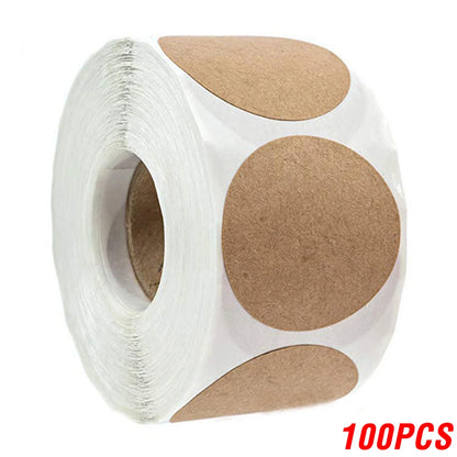 Vintage Kraft Paper Stickers – 100–500pcs