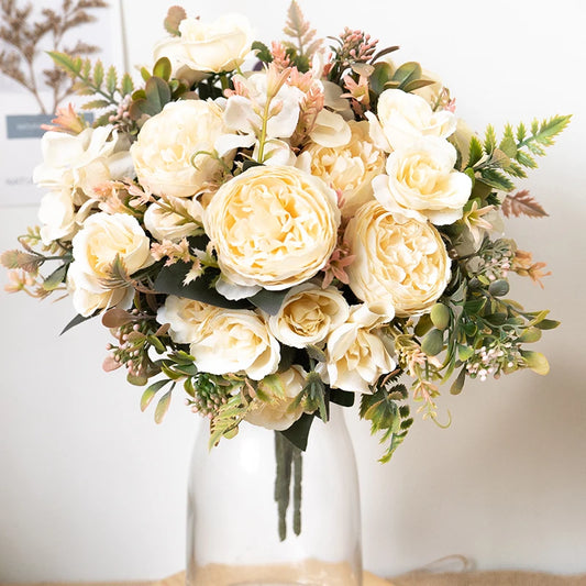 Silk Artificial rose flowers
