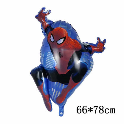3D Superhero Foil Balloons – Spiderman & Iron Man